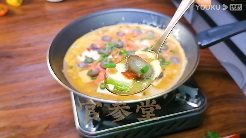 海參雞蛋抱豆腐